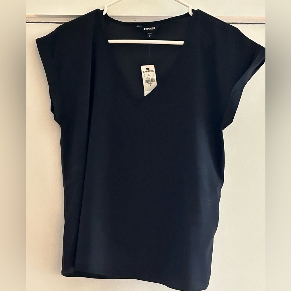 Express Silky V-Neck Gramercy Tee